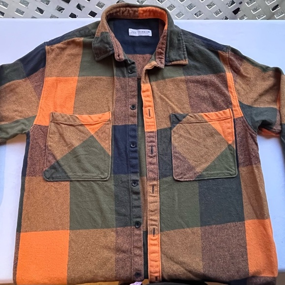 Zara Tops - Zara Multicolor Plaid Shirt